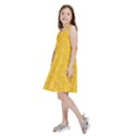 Hexagons Yellow Honeycomb Hive Bee Hive Pattern Kids  Skater Dress View2