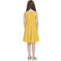 Hexagons Yellow Honeycomb Hive Bee Hive Pattern Kids  Skater Dress View4