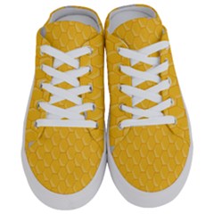 Hexagons Yellow Honeycomb Hive Bee Hive Pattern Half Slippers