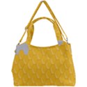 Hexagons Yellow Honeycomb Hive Bee Hive Pattern Double Compartment Shoulder Bag View1