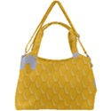 Hexagons Yellow Honeycomb Hive Bee Hive Pattern Double Compartment Shoulder Bag View2