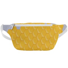 Hexagons Yellow Honeycomb Hive Bee Hive Pattern Waist Bag 