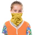 Hexagons Yellow Honeycomb Hive Bee Hive Pattern Face Covering Bandana (Kids) View1