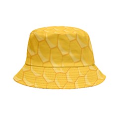 Hexagons Yellow Honeycomb Hive Bee Hive Pattern Bucket Hat by artworkshop