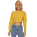 Hexagons Yellow Honeycomb Hive Bee Hive Pattern Lightweight Long Sleeve Sweatshirt View1