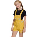 Hexagons Yellow Honeycomb Hive Bee Hive Pattern Kids  Short Overalls View2