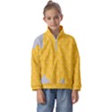 Hexagons Yellow Honeycomb Hive Bee Hive Pattern Kids  Half Zip Hoodie View1