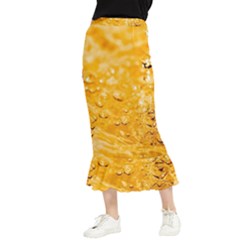 Water Maxi Fishtail Chiffon Skirt