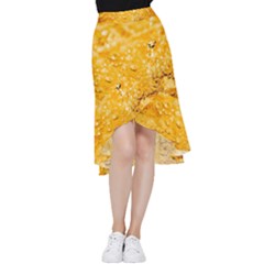 Water Frill Hi Low Chiffon Skirt