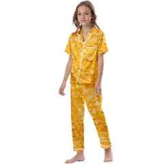 Water Kids  Satin Short Sleeve Pajamas Set