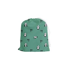 Pandas Pattern Drawstring Pouch (small) by artworkshop