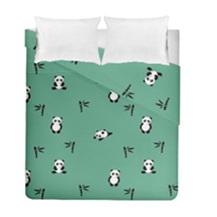 Pandas Pattern Duvet Cover Double Side (full/ Double Size) by artworkshop