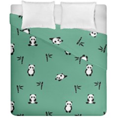 Pandas Pattern Duvet Cover Double Side (california King Size) by artworkshop