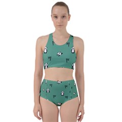 Pandas Pattern Racer Back Bikini Set by artworkshop