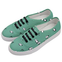 Pandas Pattern Women s Classic Low Top Sneakers by artworkshop