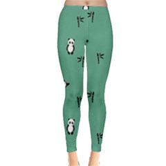 Pandas Pattern Inside Out Leggings by artworkshop