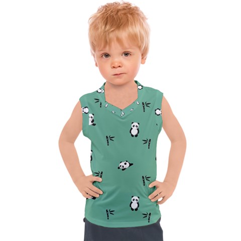 Pandas Pattern Kids  Sport Tank Top by artworkshop