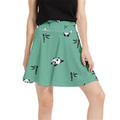 Pandas Pattern Waistband Skirt by artworkshop