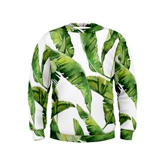 Sheets Tropical Plant Palm Summer Exotic Kids  Sweatshirt by artworkshop