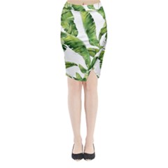 Sheets Tropical Plant Palm Summer Exotic Midi Wrap Pencil Skirt by artworkshop