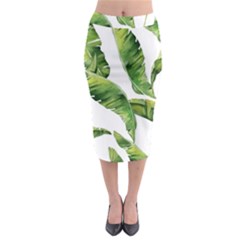 Sheets Tropical Plant Palm Summer Exotic Midi Pencil Skirt by artworkshop