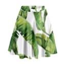 Sheets Tropical Plant Palm Summer Exotic High Waist Skirt View1