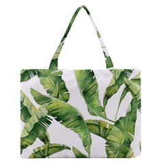 Sheets Tropical Plant Palm Summer Exotic Zipper Medium Tote Bag by artworkshop