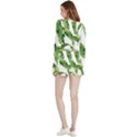 Sheets Tropical Plant Palm Summer Exotic Velvet Wrap Crop Top and Shorts Set View2