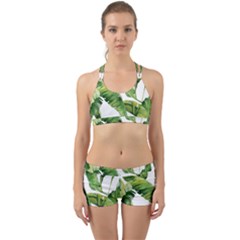 Sheets Tropical Plant Palm Summer Exotic Back Web Gym Set by artworkshop