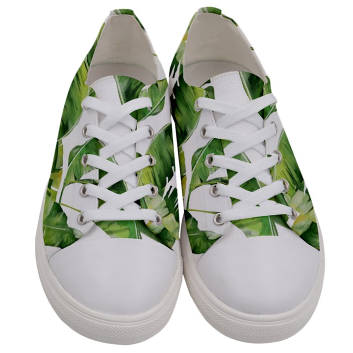 Sheets Tropical Plant Palm Summer Exotic Men s Low Top Canvas Sneakers