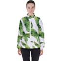 Sheets Tropical Plant Palm Summer Exotic Women s High Neck Windbreaker View1