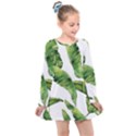 Sheets Tropical Plant Palm Summer Exotic Kids  Long Sleeve Dress View1