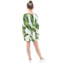 Sheets Tropical Plant Palm Summer Exotic Kids  Long Sleeve Dress View2