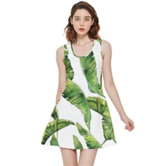 Sheets Tropical Plant Palm Summer Exotic Inside Out Reversible Sleeveless Dress by artworkshop