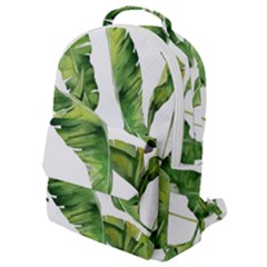 Sheets Tropical Plant Palm Summer Exotic Flap Pocket Backpack (small) by artworkshop