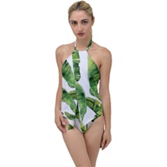 Sheets Tropical Plant Palm Summer Exotic Go With The Flow One Piece Swimsuit by artworkshop