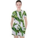 Sheets Tropical Plant Palm Summer Exotic Women s Tee and Shorts Set View1