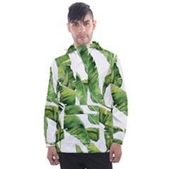 Sheets Tropical Plant Palm Summer Exotic Men s Front Pocket Pullover Windbreaker by artworkshop