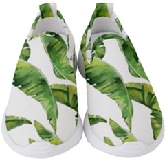 Sheets Tropical Plant Palm Summer Exotic Kids  Slip On Sneakers by artworkshop