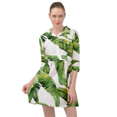 Sheets Tropical Plant Palm Summer Exotic Mini Skater Shirt Dress by artworkshop