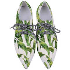 Sheets Tropical Plant Palm Summer Exotic Pointed Oxford Shoes by artworkshop