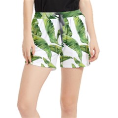 Sheets Tropical Plant Palm Summer Exotic Women s Runner Shorts by artworkshop