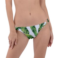 Sheets Tropical Plant Palm Summer Exotic Ring Detail Bikini Bottom by artworkshop