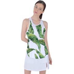 Sheets Tropical Plant Palm Summer Exotic Racer Back Mesh Tank Top by artworkshop