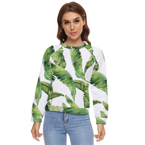 Sheets Tropical Plant Palm Summer Exotic Women s Long Sleeve Raglan Tee by artworkshop