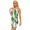 Sheets Tropical Plant Palm Summer Exotic Wrap Tie Front Dress View2