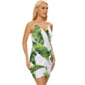 Sheets Tropical Plant Palm Summer Exotic Wrap Tie Front Dress View3