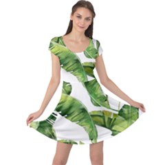 Sheets Tropical Plant Palm Summer Exotic Cap Sleeve Dress by artworkshop