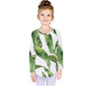 Sheets Tropical Plant Palm Summer Exotic Kids  Long Sleeve Tee View1