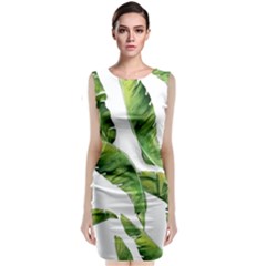 Sheets Tropical Plant Palm Summer Exotic Classic Sleeveless Midi Dress by artworkshop